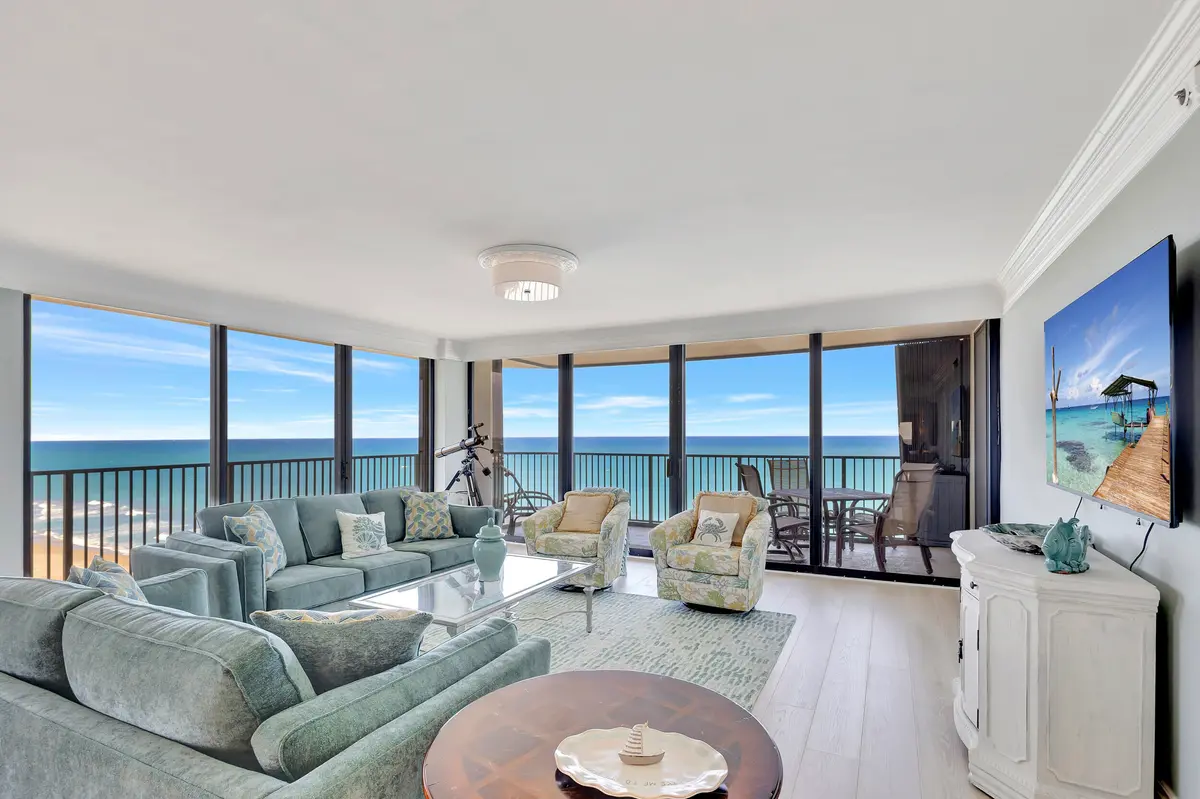 Living Room at 400 S Beach Road 701, Tequesta