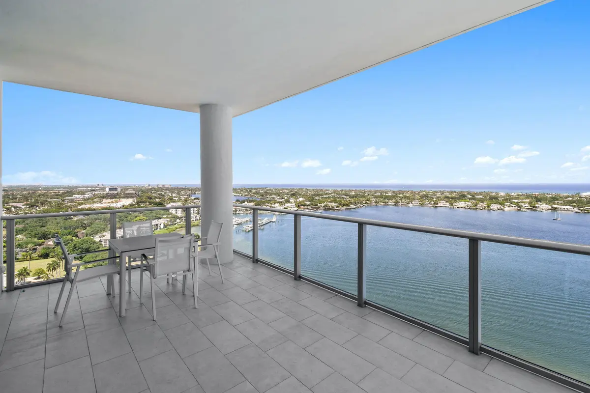 The view from a penthouse for sale in North Palm Beach