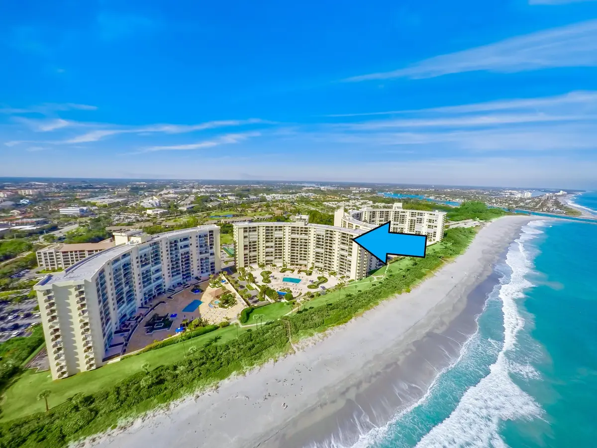 Aerial with 1209 Marker at 200 Ocean Trail Way 1209, Jupiter