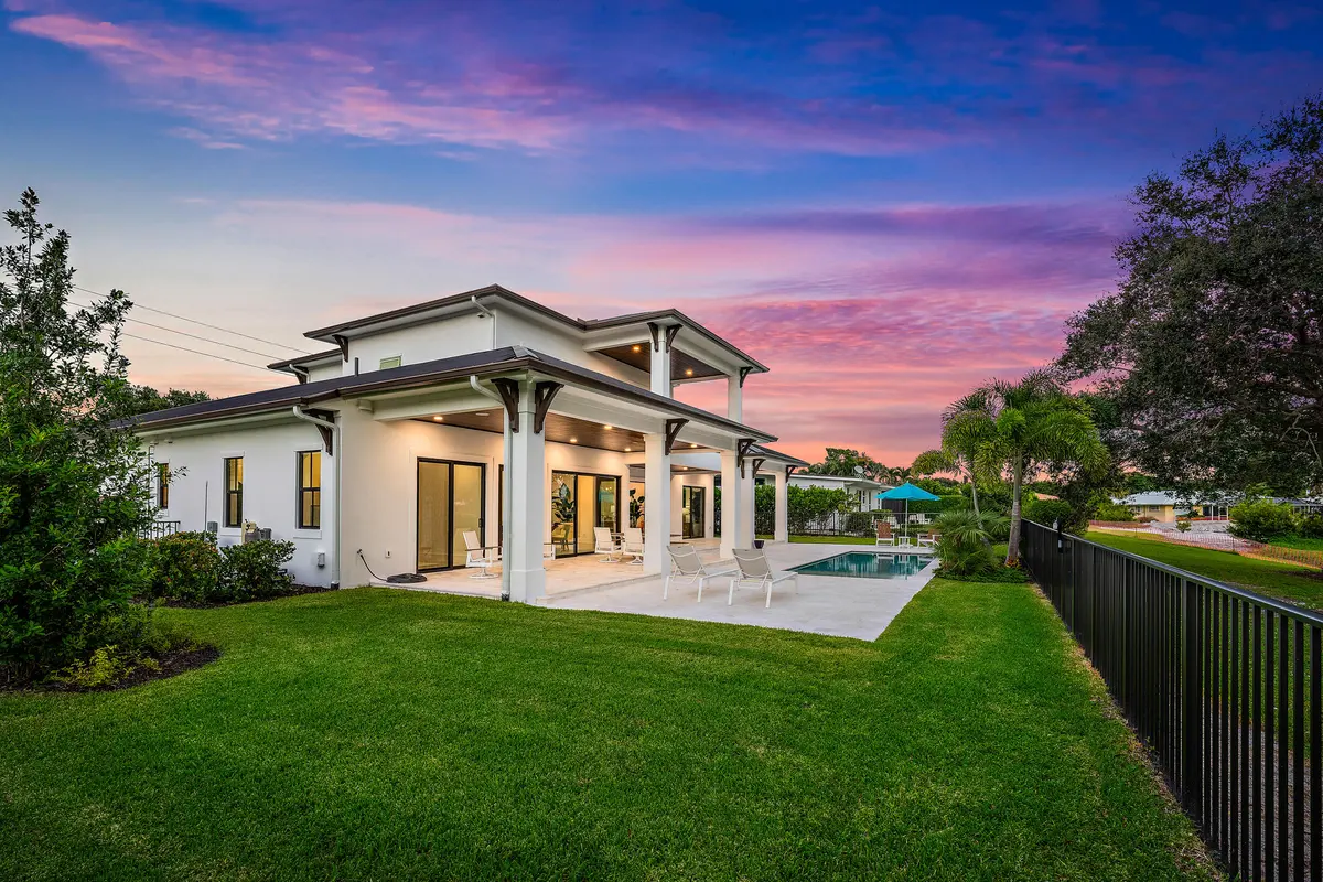 Backyard at 325 Fairway, Tequesta