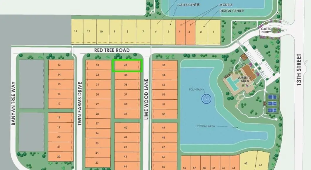 34 Map at 4543 Lime Wood Lane 34 Prestige, Vero Beach