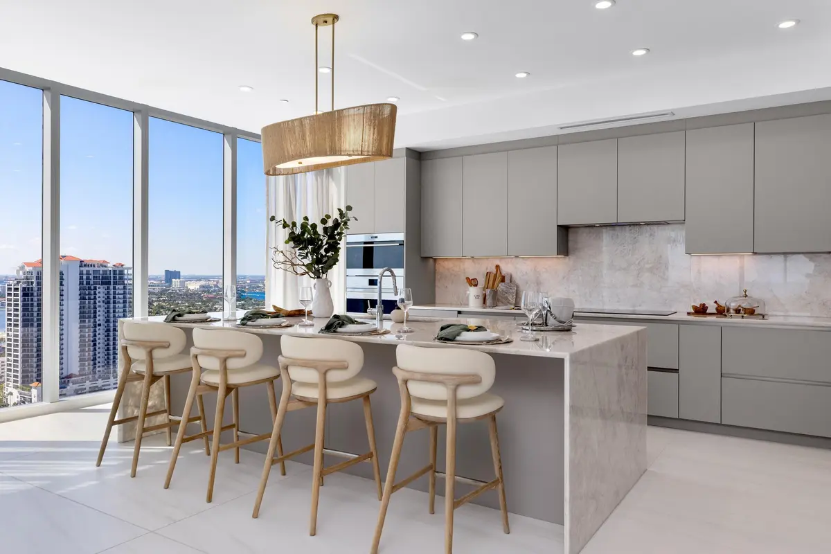 Kitchen at 151 N Seabreeze Boulevard PH-2601E / PH-2602E, Fort Lauderdale
