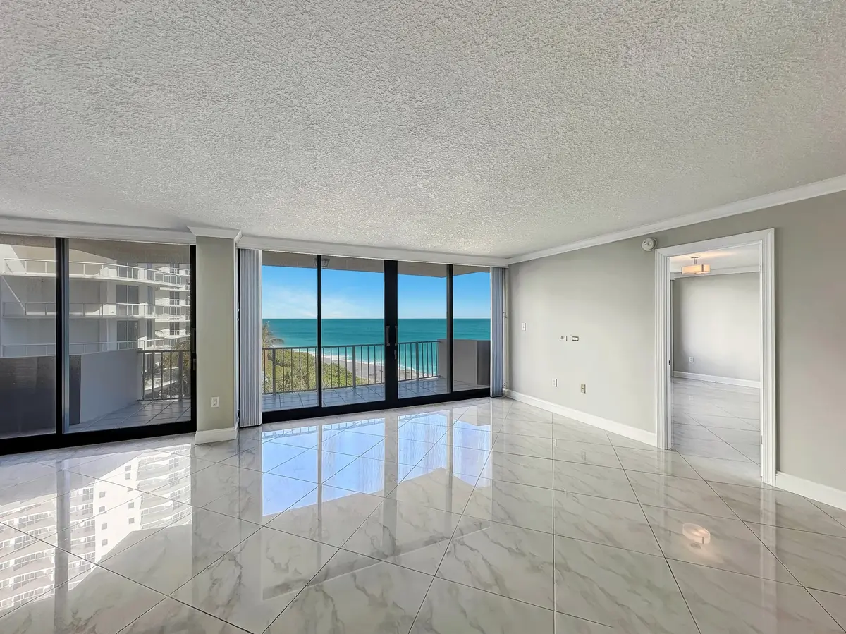 Living Room at 4200 N Ocean Drive 1-501, Singer Island