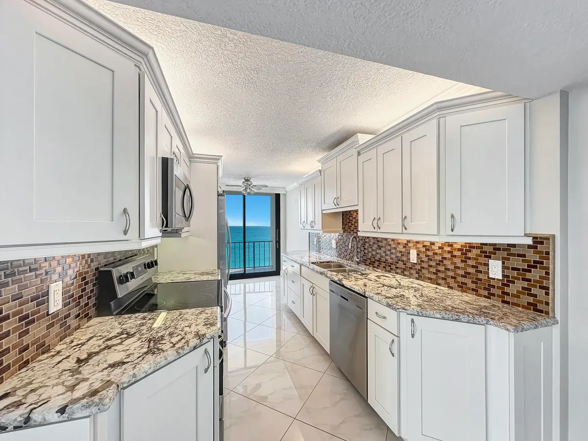 Kitchen at 4200 N Ocean Drive 1-501, Singer Island