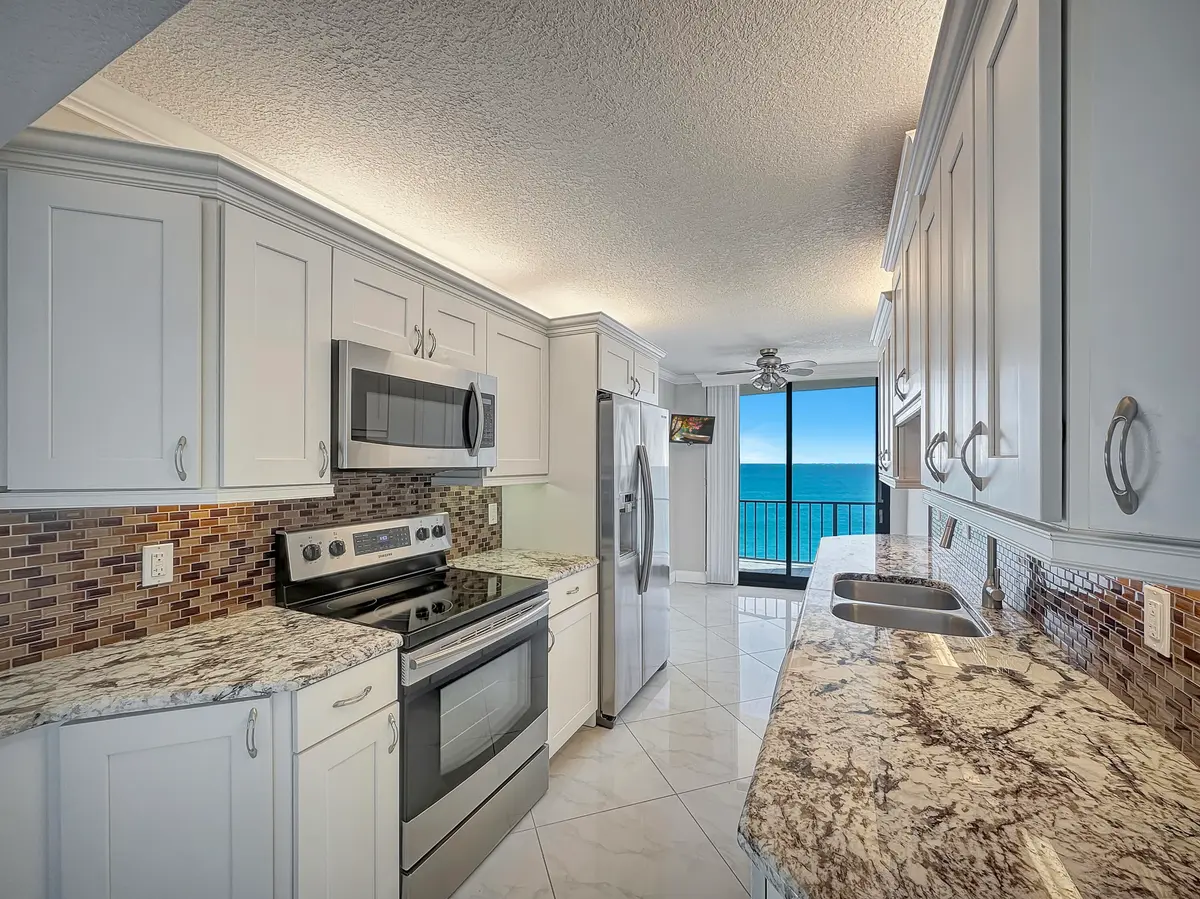 Kitchen at 4200 N Ocean Drive 1-501, Singer Island