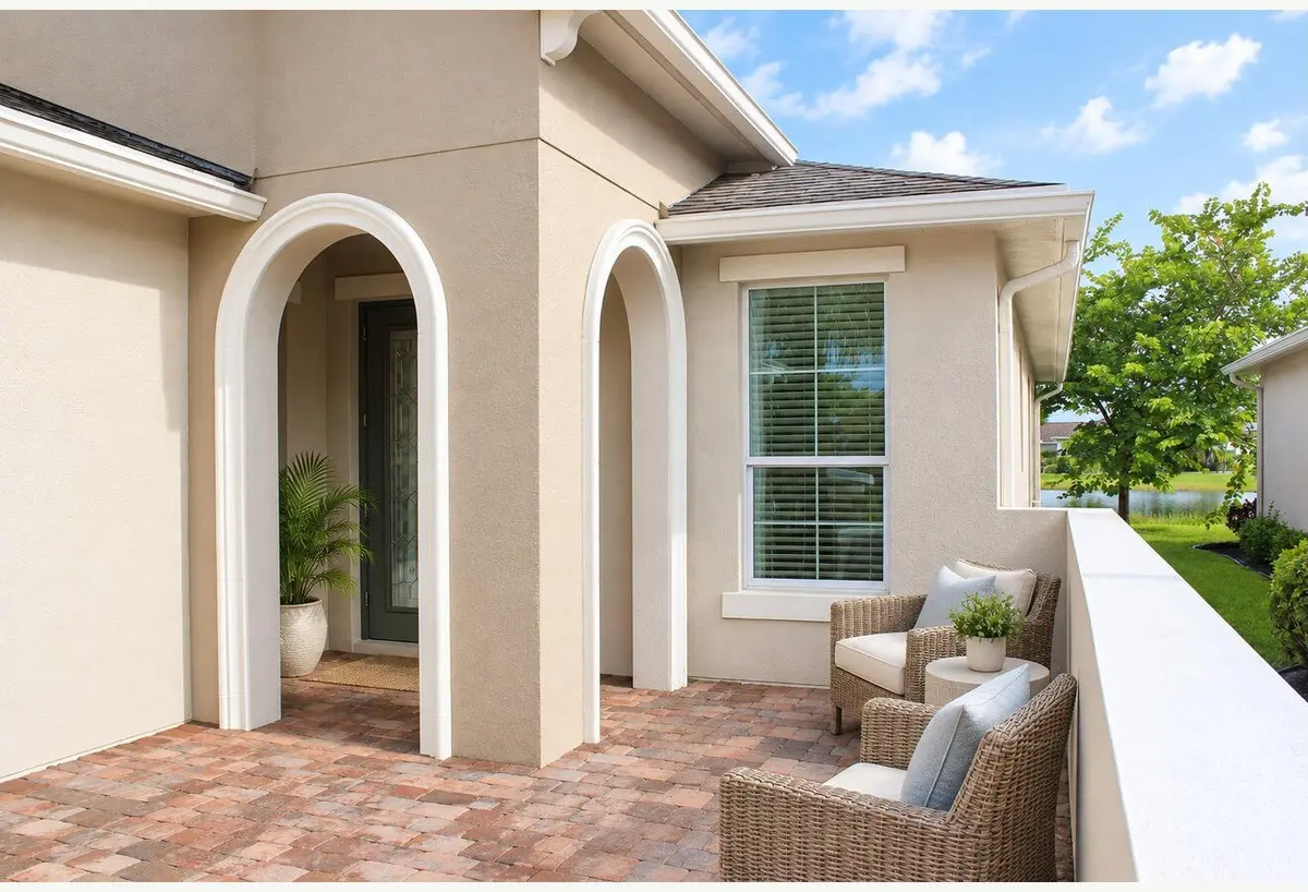 03_VS_Courtyard_style_entrance at 9859 SW TRUMPET TREE Circle, Port St. Lucie