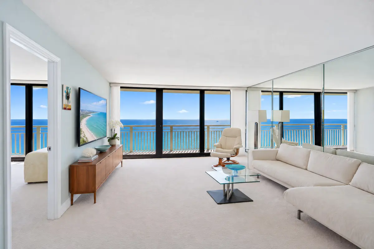 Main Living Area at 3000 N Ocean Drive 38C, Singer Island