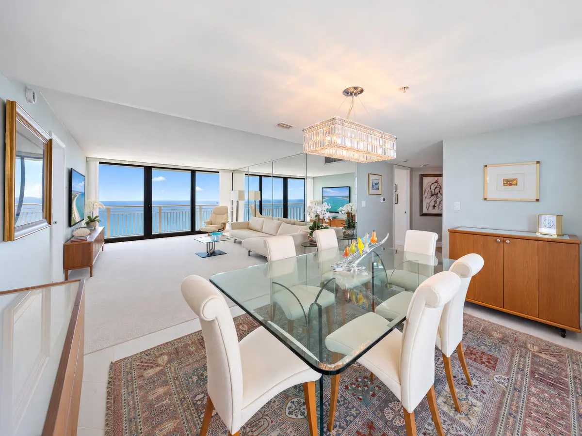 Open Living Area at 3000 N Ocean Drive 38C, Singer Island