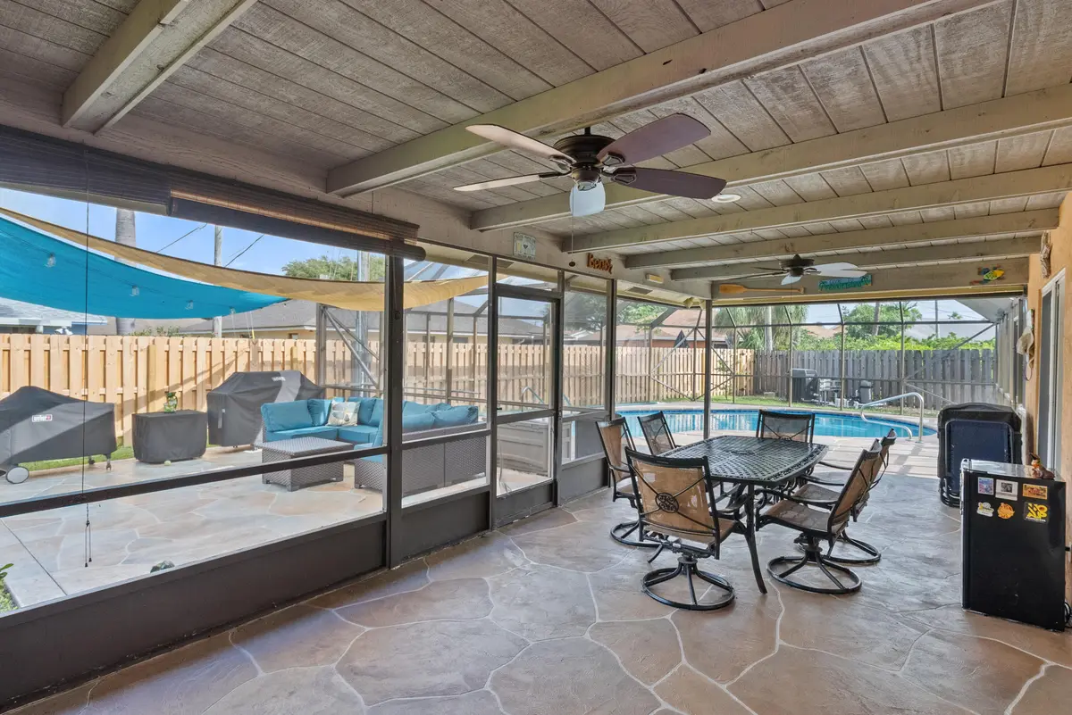 covered patio at 1119 SEA PINES Way, Lantana