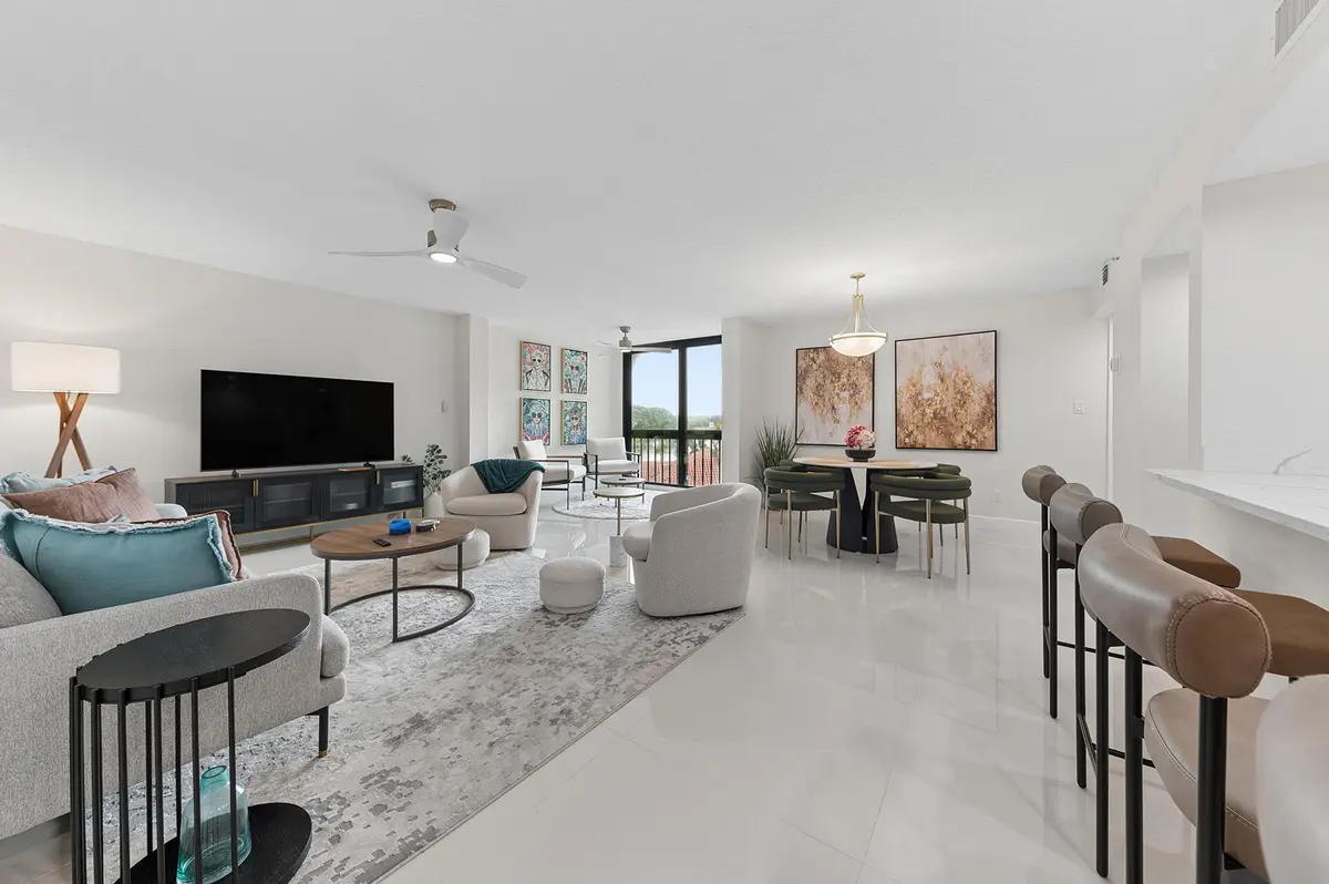 Living Dining areas at 2025 LAVERS Circle D404, Delray Beach