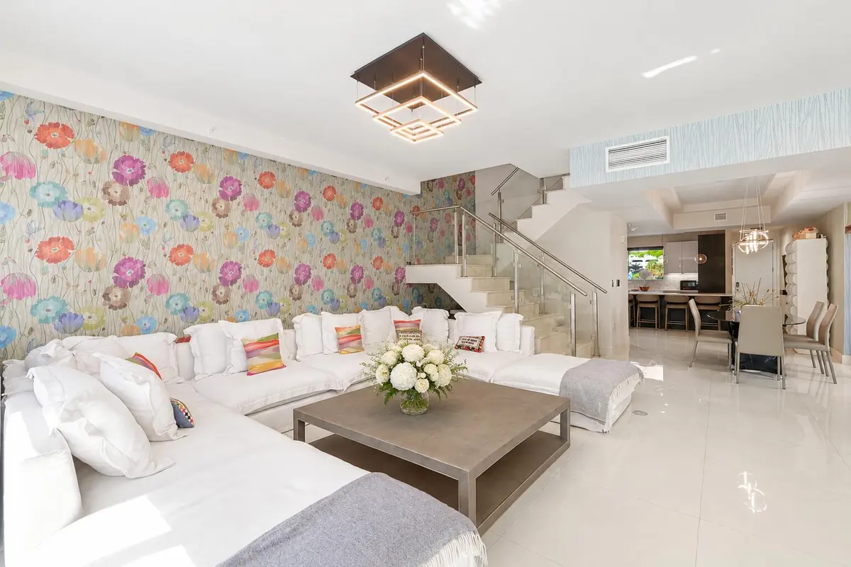 Airy Contemporary Living Space with Flor at 3030 N Ocean Boulevard S106, Fort Lauderdale