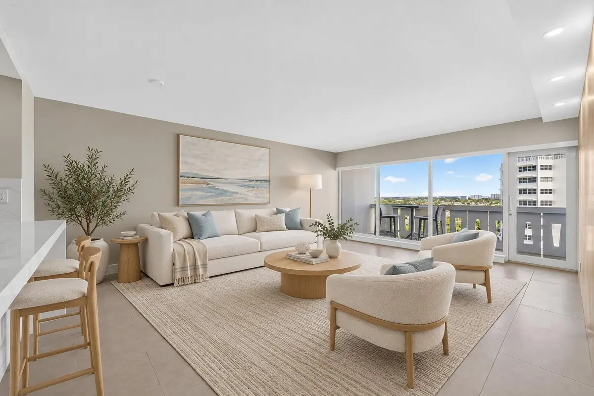 Living Room at 2100 S Ocean Drive 15E, Fort Lauderdale