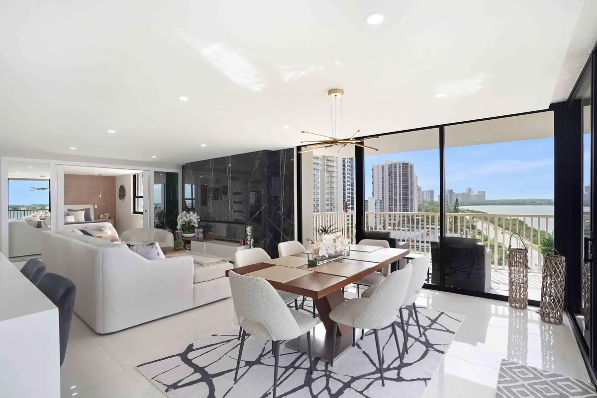 View of Living Room at 5480 N Ocean Drive Bphc, Singer Island