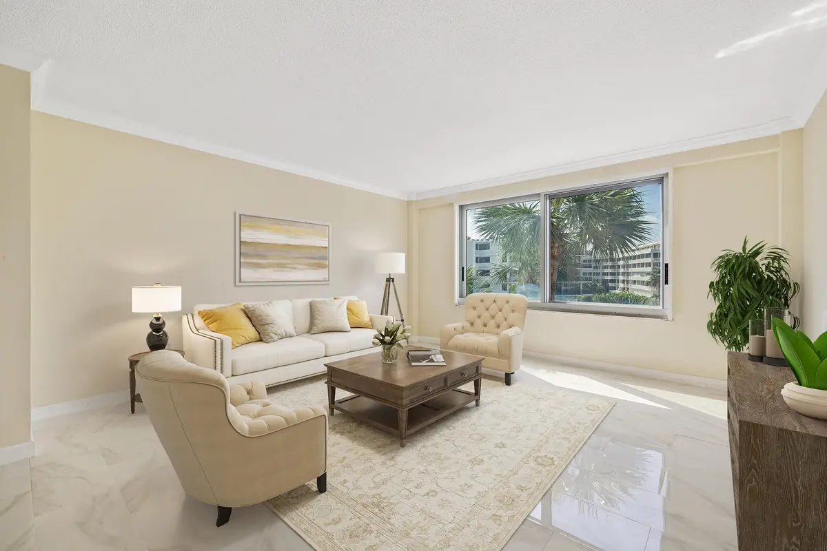 Living Room at 170 N OCEAN Boulevard 411, Palm Beach