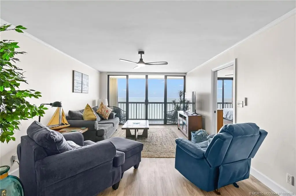 Living Room at 9500 S Ocean Drive PH3, Jensen Beach