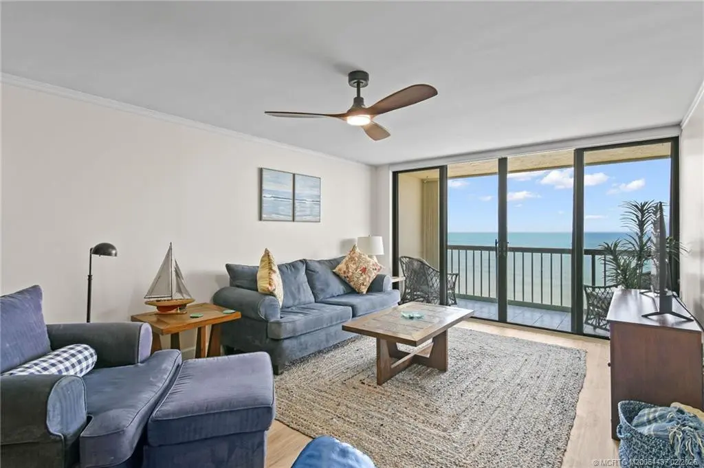 Living Room at 9500 S Ocean Drive PH3, Jensen Beach