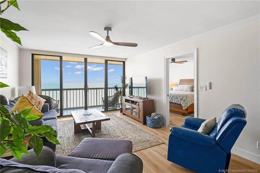 Living Room at 9500 S Ocean Drive PH3, Jensen Beach