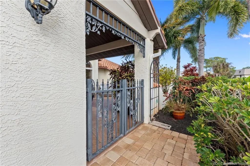 entrance gate at 1828 SE Coronado Lane, Stuart