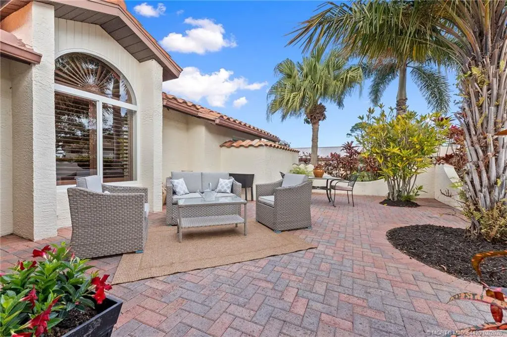 Entertain in private patio at 1828 SE Coronado Lane, Stuart