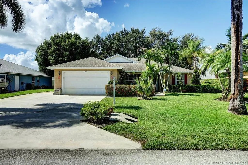 Aerial from street at 446 NE Vanda Terrado, Jensen Beach