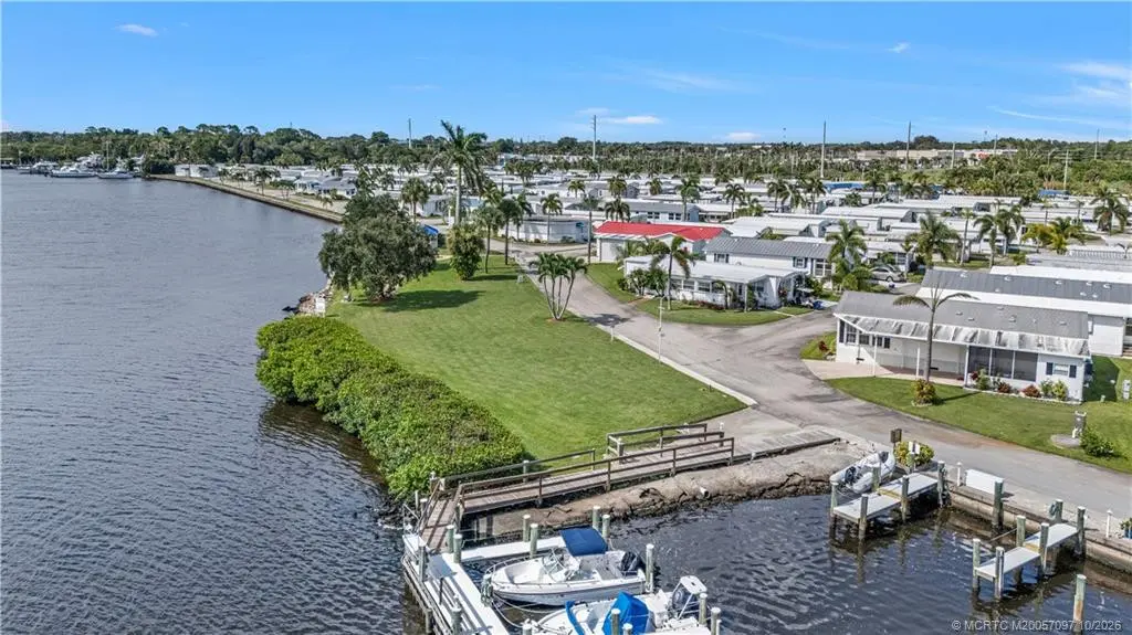 Steps to the private marina at 3500 S Kanner Highway 137, Stuart