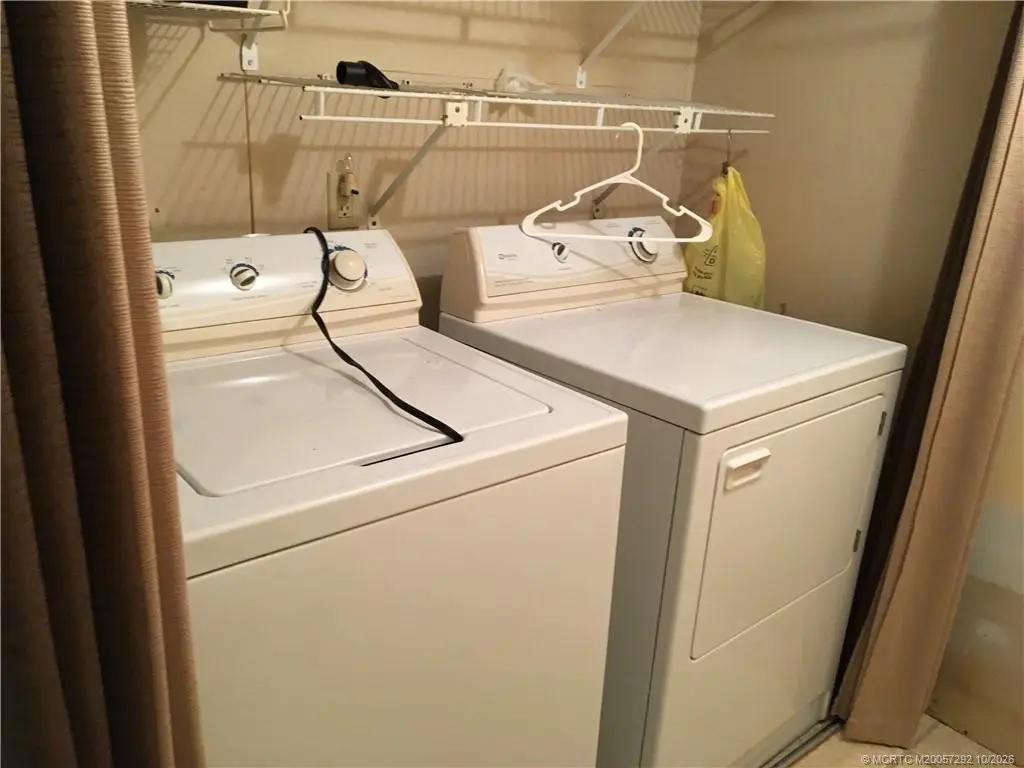 Laundry area at 14474 SW Rake Drive K-06, Indiantown