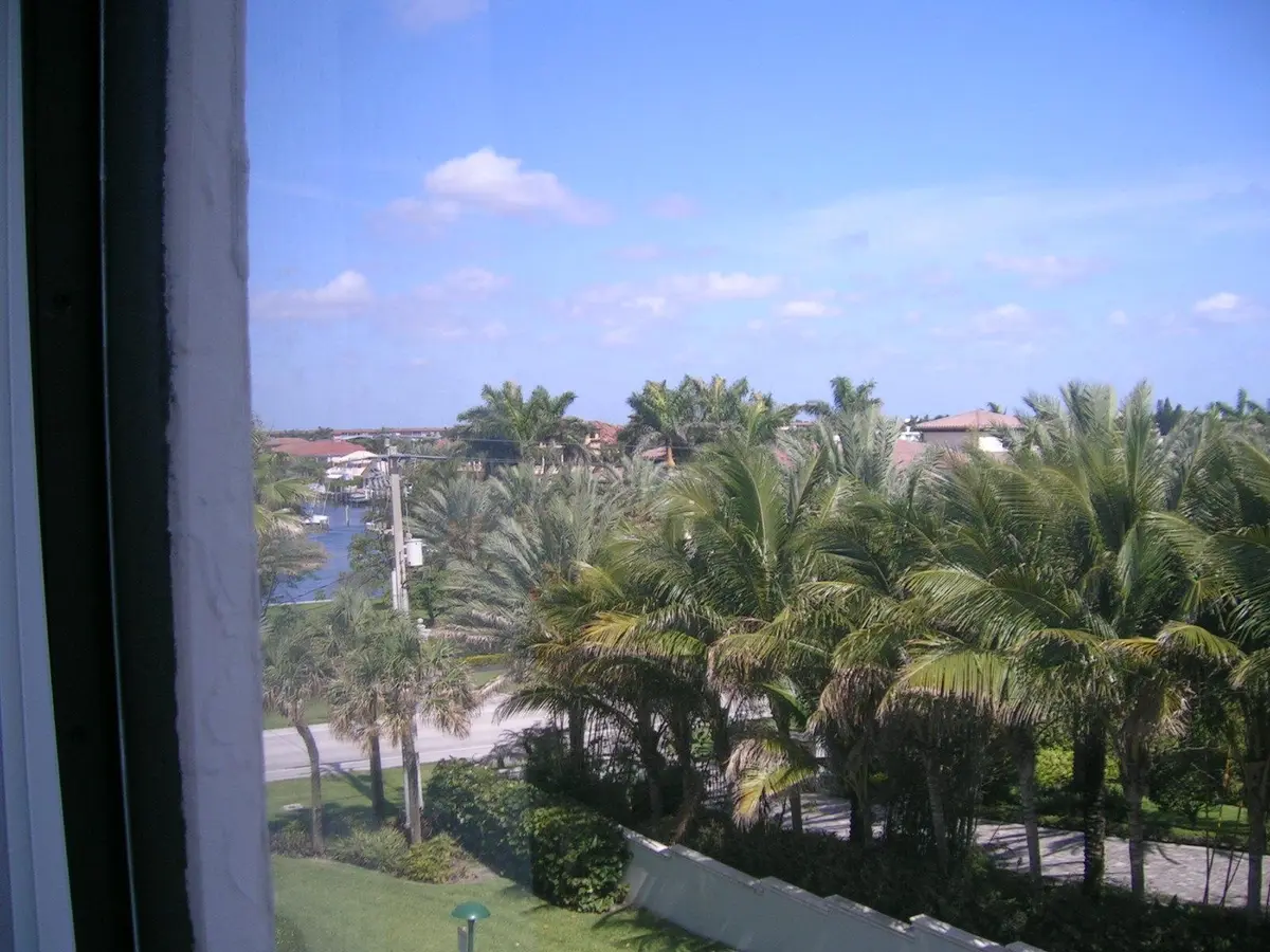 west view from second floor balcony at 2565 S Ocean Boulevard 205-N, Highland Beach