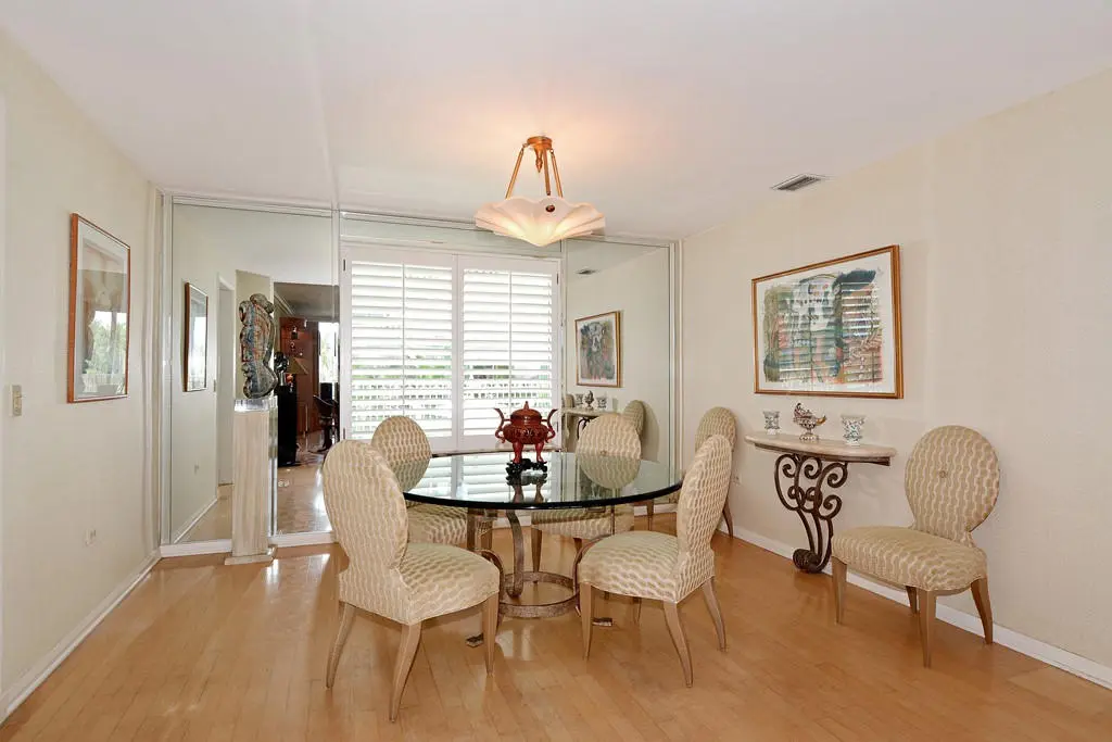 Dining Room at 100 Royal Palm Way D 3, Palm Beach