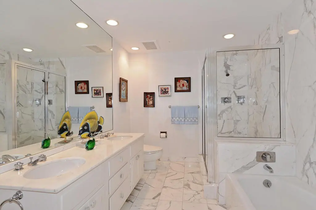 Master Bath at 100 Royal Palm Way D 3, Palm Beach