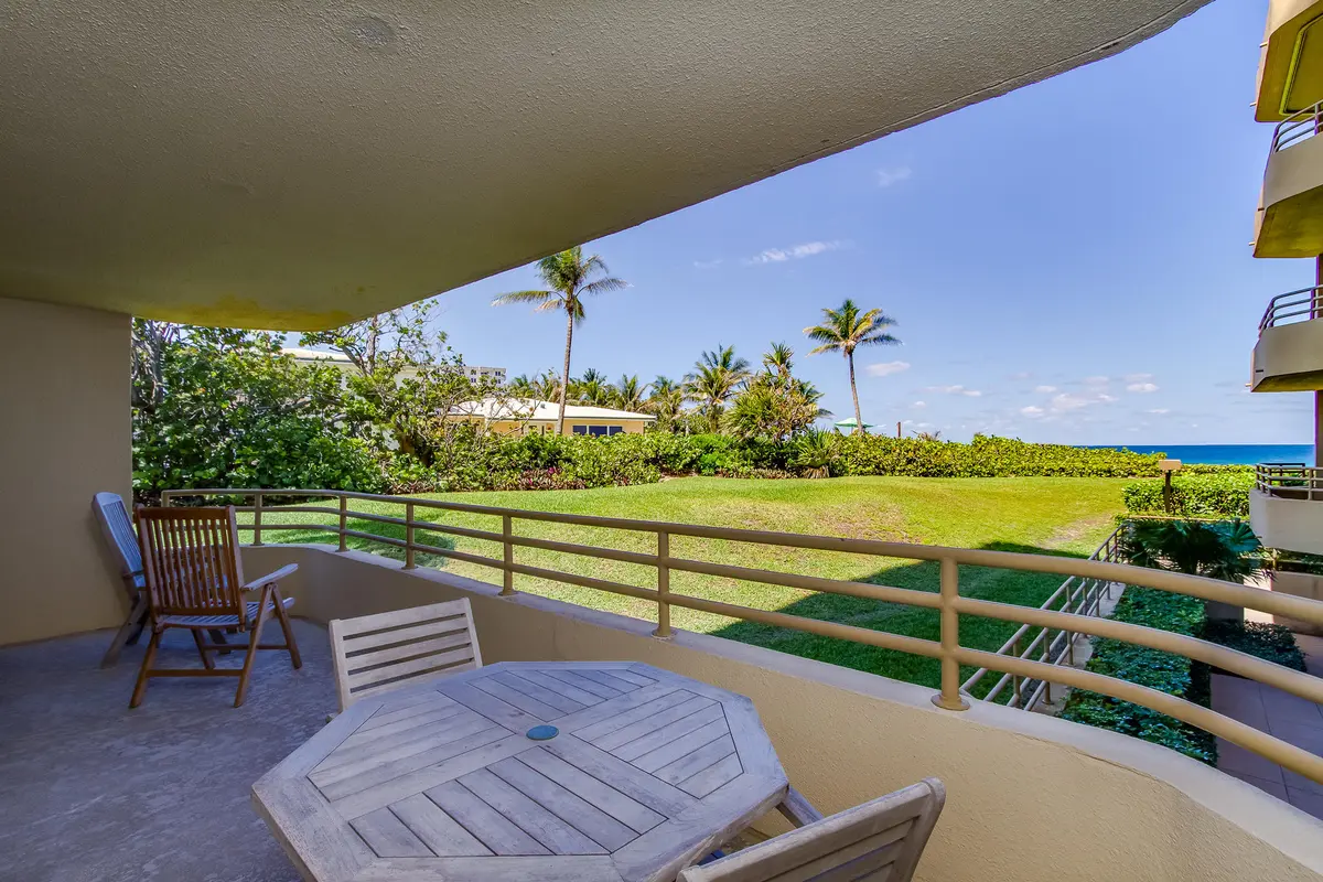 Corner unit, huge balcony at 3407 S Ocean Boulevard 1-D, Highland Beach