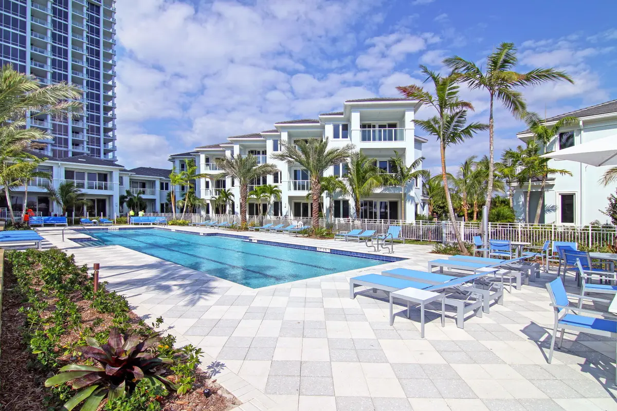 luxury-waterfront-apartment-condo-pool at 3 Water Club Way 1602, North Palm Beach