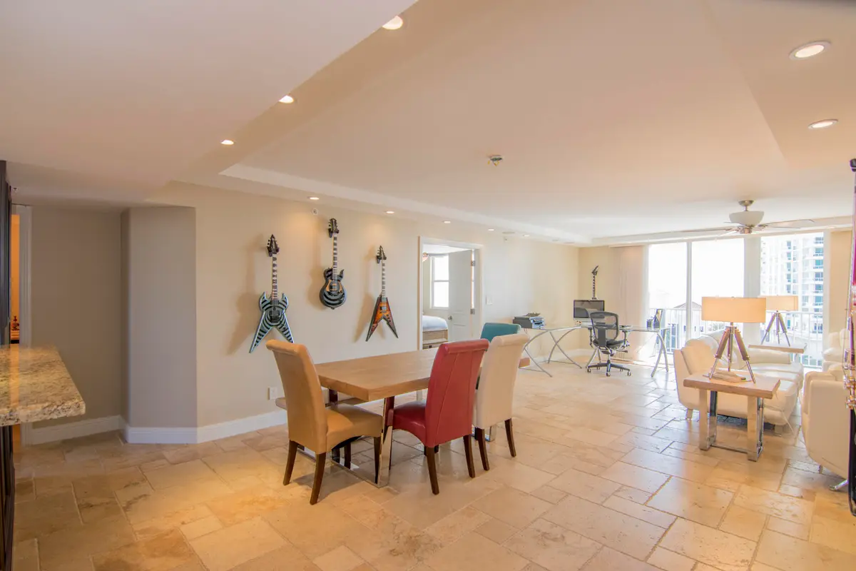 Dining area at 77 S Birch Road 9b, Fort Lauderdale