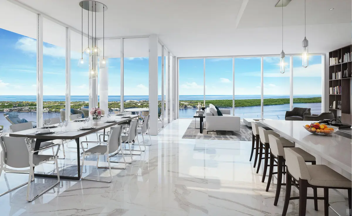 Indigo Livingroom at 3 Water Club Way 1801, North Palm Beach