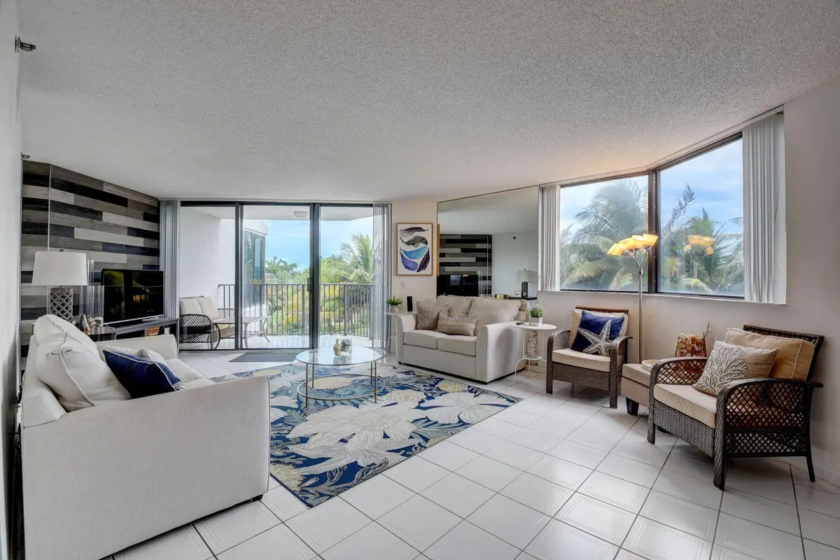 Ocean View Living Room at 2565 S Ocean Boulevard 205n, Highland Beach