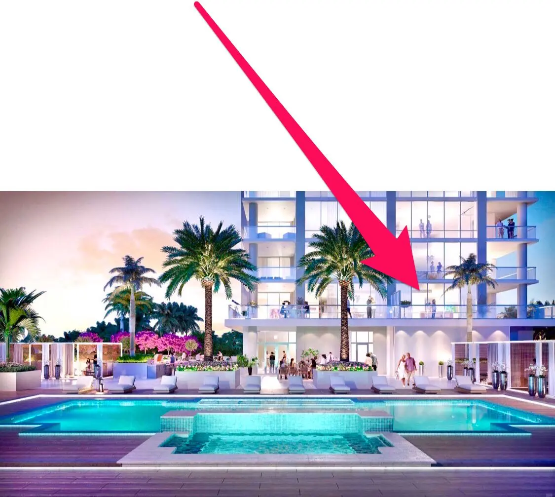401 Location overlooking pool at 3 Water Club Way 401, North Palm Beach