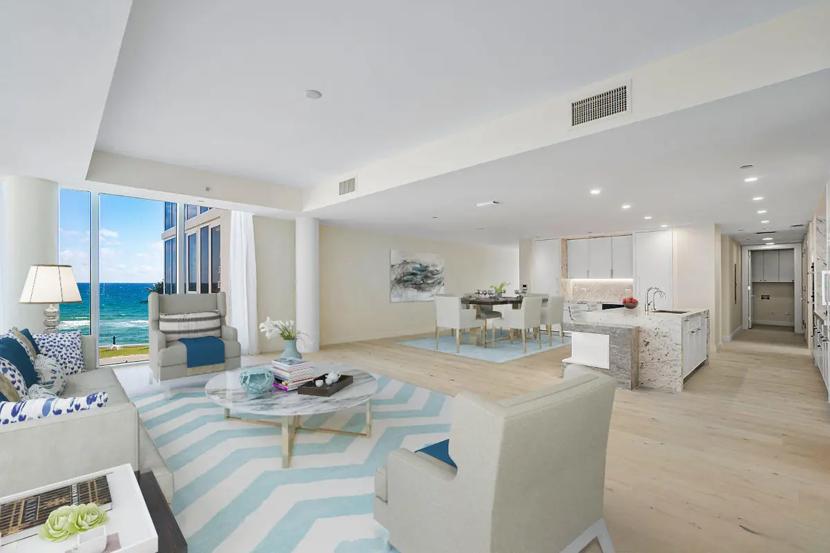 4C Great Room_Final at 3550 S Ocean Boulevard 2 C, South Palm Beach