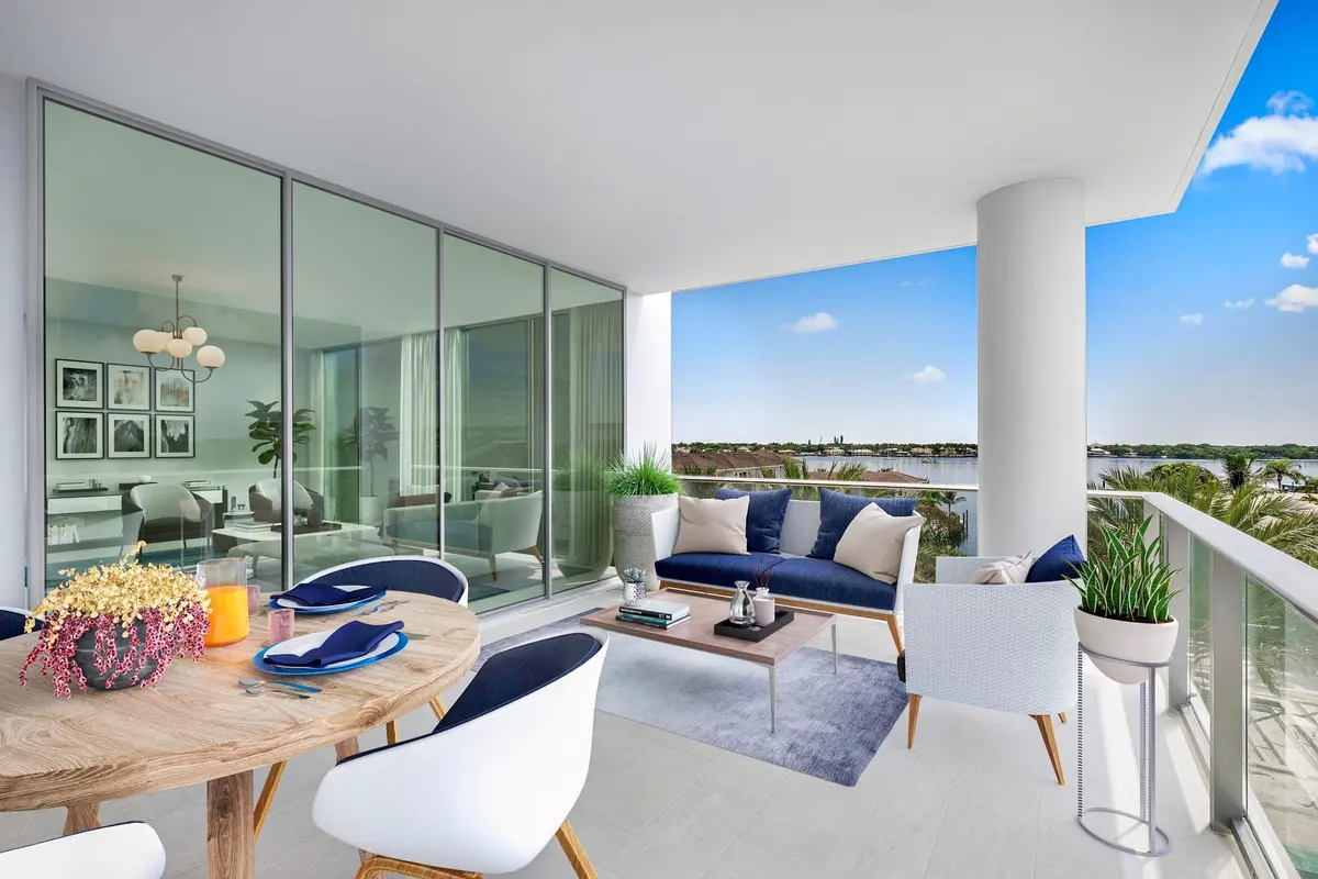 Encore Tower Sapphire Floorplan Terrace at 3 Water Club Way 1102, North Palm Beach