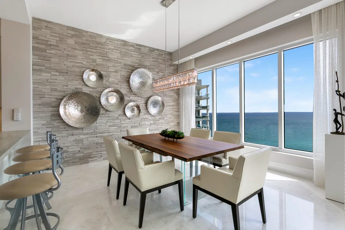 Dining Area at 2700 N Ocean Drive Lph2b, Singer Island