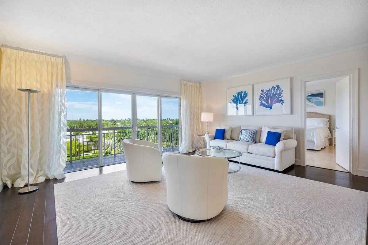 Living Room at 250 Bradley Place 705, Palm Beach