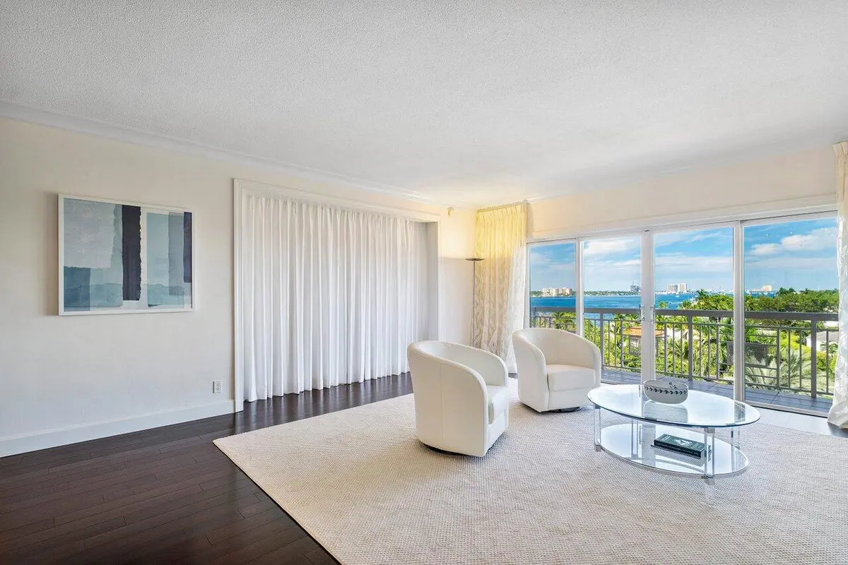 Living Room at 250 Bradley Place 705, Palm Beach