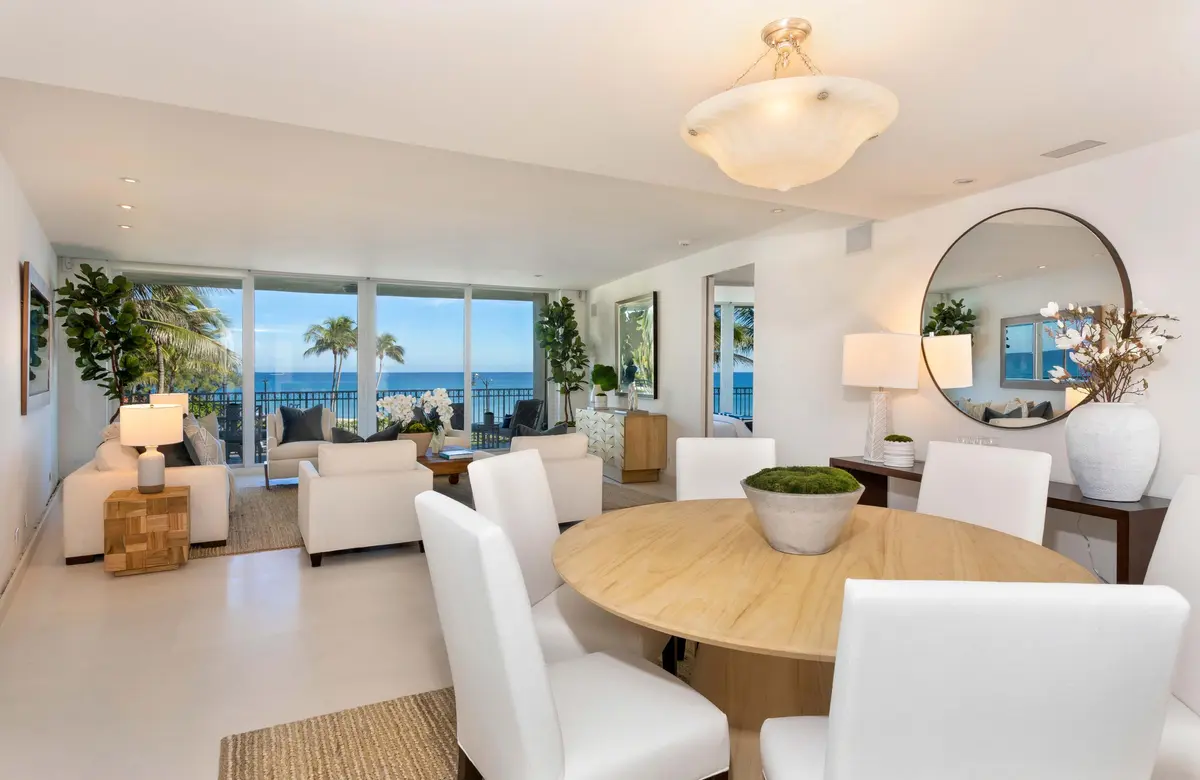 DINING_TO_LIVING_LEFT_VIEW at 100 Royal Palm Way B3, Palm Beach