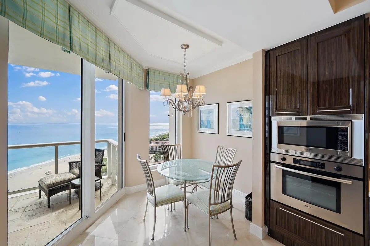 Breakfast nook at 2700 N Ocean Drive 2403b, Singer Island