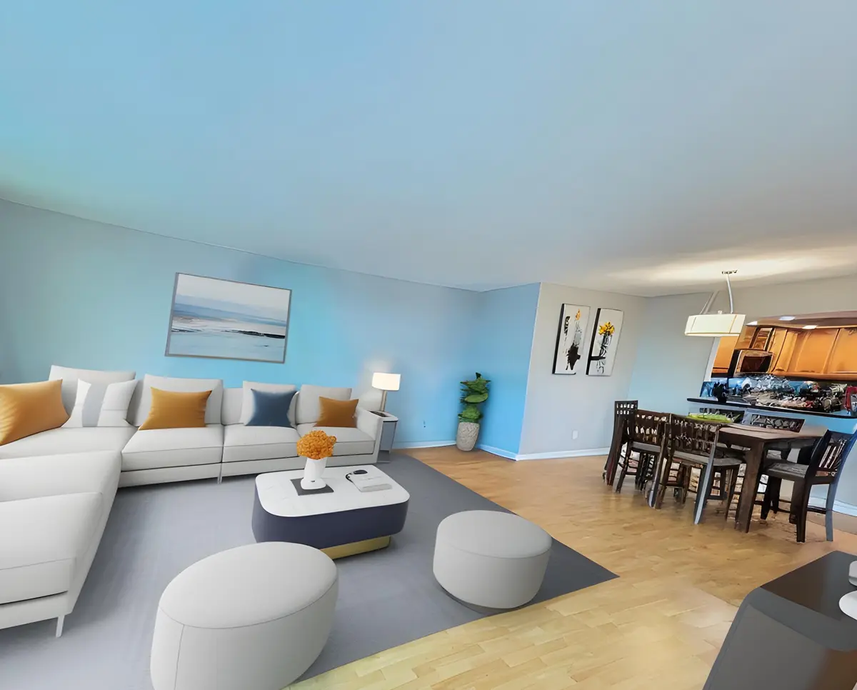 Living-Room at 5600 Collins Avenue 7-F, Miami Beach