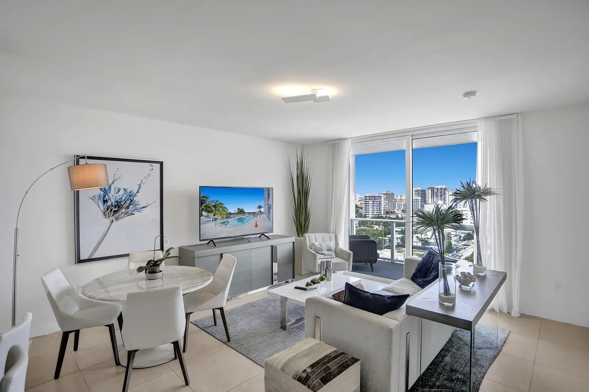 Living Room at 401 N Birch Road 1212, Fort Lauderdale