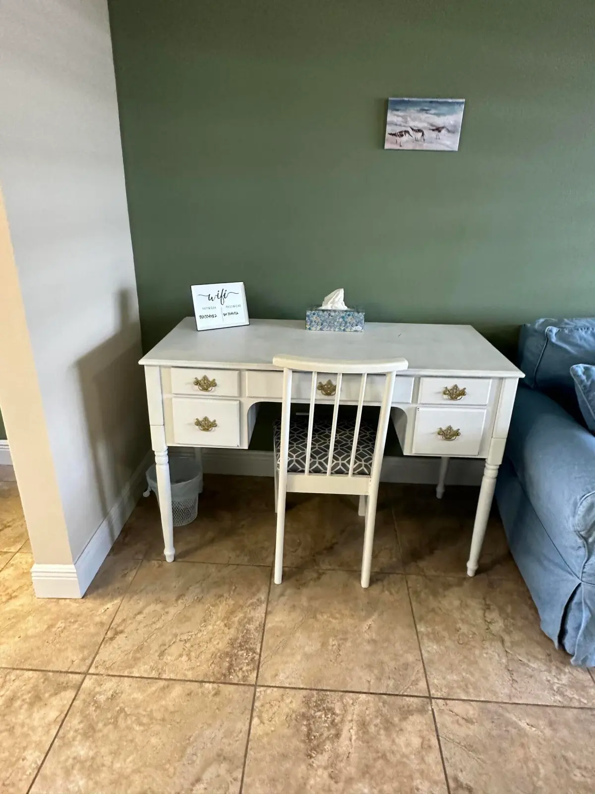 3) Desk in Livingroom at 801 Hummingbird Way 201, North Palm Beach