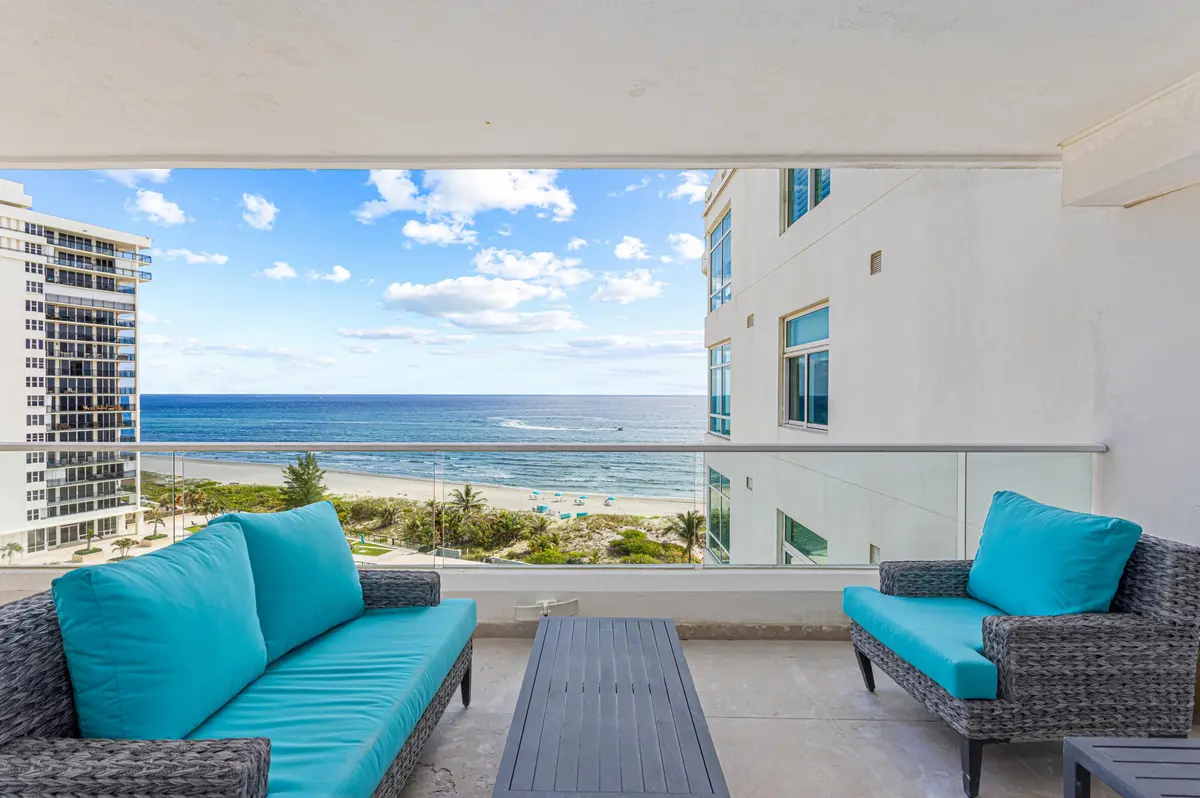 OCEAN VIEW BALCONY at 2494 S Ocean Boulevard J7, Boca Raton