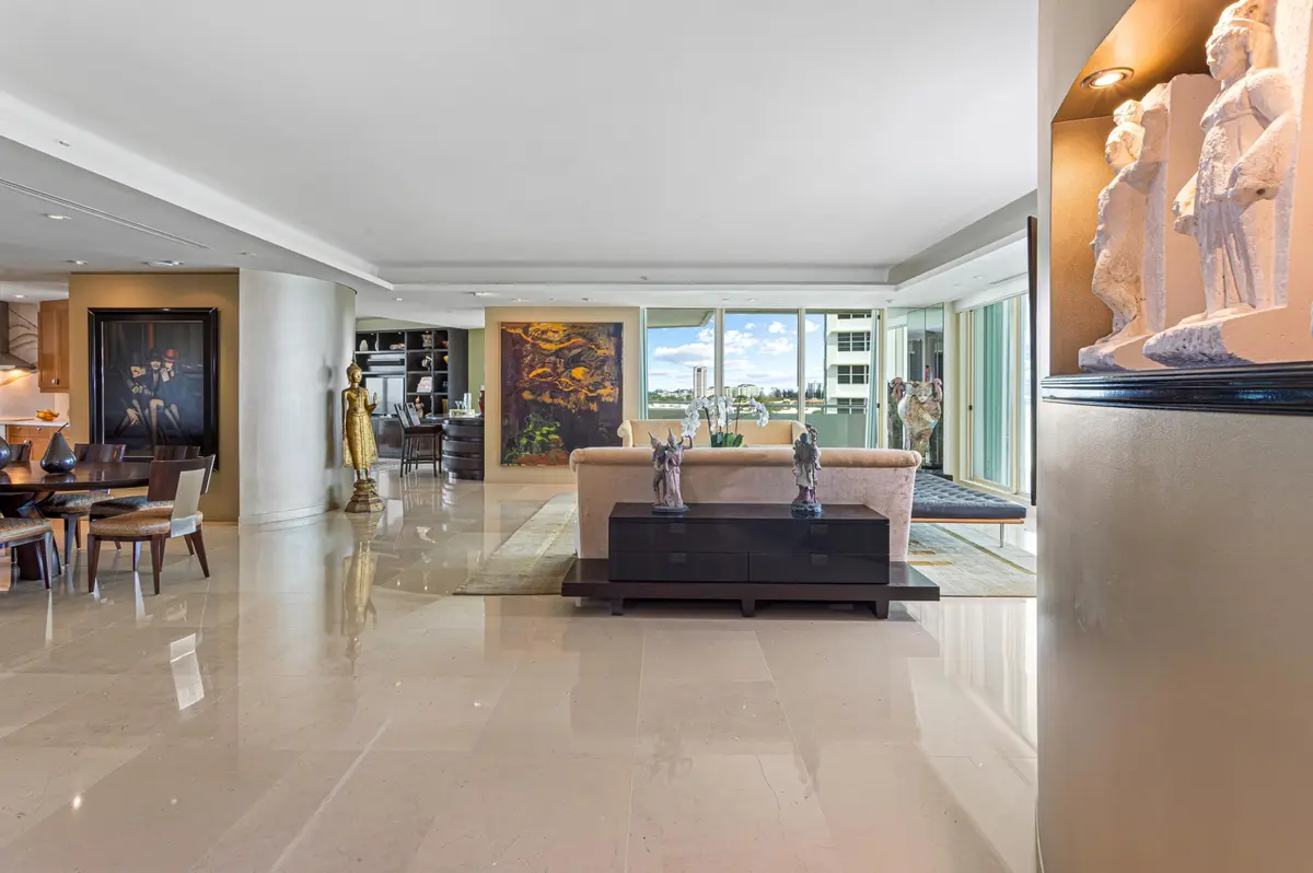 LIVING ROOM at 2494 S Ocean Boulevard J7, Boca Raton