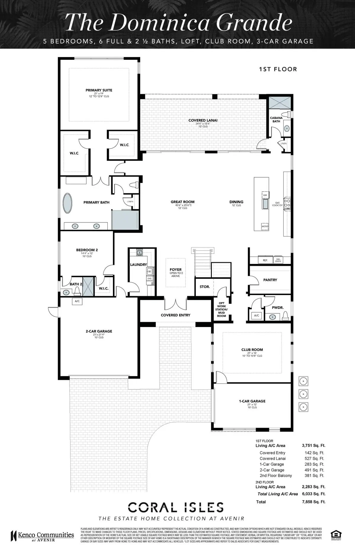 PRELIMINARY DOMINICA GRANDE FLOOR PLAN 6 at 9196 Coral Isles {lot 25} Circle, Palm Beach Gardens