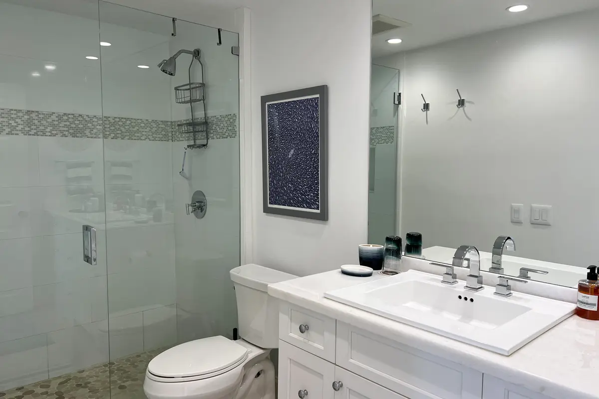 Bathroom at 250 Bradley Place 602, Palm Beach