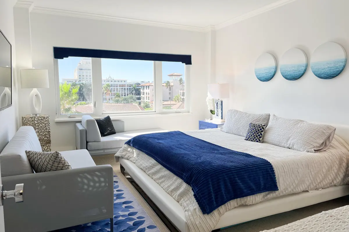 Bedroom at 250 Bradley Place 602, Palm Beach